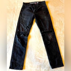 Denizen 216 Skinny Fit Distressed Jeans
